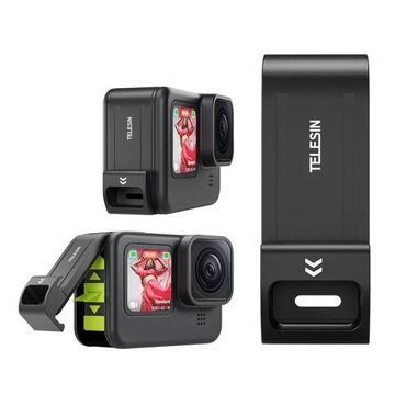 ZAŚLEPKA BATERII Z OTWOREM NA ZASILANIE TELESIN DO GOPRO 12 / 11 / 10 / 9