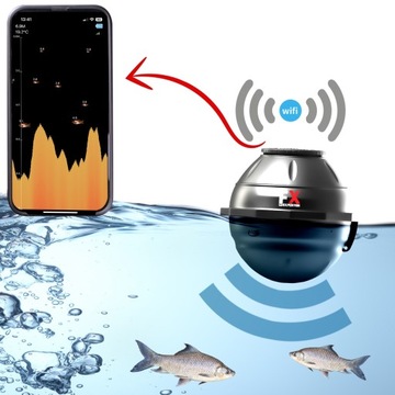 SONAR DLA WĘDKARZY SONADA WI-FI ECHOSONDA DO WYKRYWANIA RYB NA APLIKACJĘ