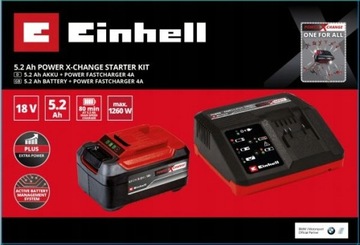 СТАРТОВЫЙ КОМПЛЕКТ АККУМУЛЯТОРНАЯ БАТАРЕЯ 18 В 5,2 Ач 4 А ИСТОЧНИК ПИТАНИЯ