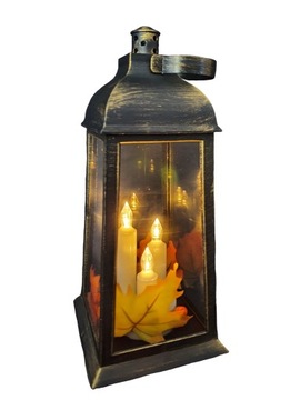 НАБОР ФОНАРЕЙ CORTINA 31 СМ ОСЕННИЙ ДЕКОРАТИВНЫЙ ФОНАРЬ СВЕТОДИОДНЫЕ СВЕЧИ