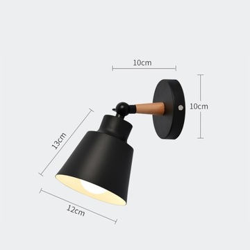 Простой настенный светильник из кованого железа для спальни