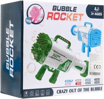 BUBBLE MACHINE LED USB GUN 528-2A СИНИЙ