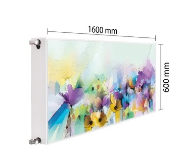 OSŁONA MAGNETYCZNA NA GRZEJNIK 160x60 KWIATY MATA MAGNES