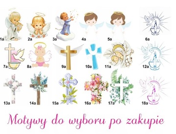 SZATKA DO CHRZTU ZDJĘCIE IMIĘ DATA PERSONALIZACJA