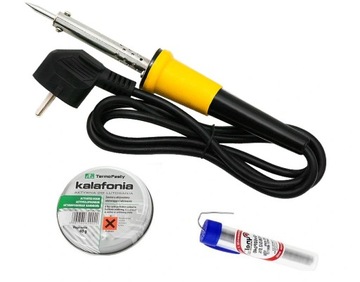 ZESTAW LUTOWNICA 40W+CYNA+KALAFONIA 40G