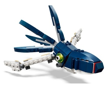 LEGO CREATOR 3w1 Morskie Stworzenia -Rekin, Kałamarnica lub Żabnica (31088)