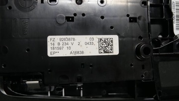 BMW F20 F21 F30 F31 OSVĚTLENÍ LAMPA INTERIÉR KABINY POLSTROVÁNÍ 9312496
