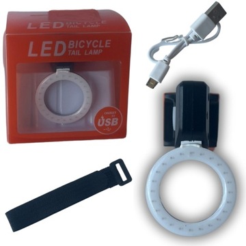 ЗАДНИЙ ВЕЛОСИПЕДНЫЙ ФОНАРЬ КРАСНЫЙ USB-АККУМУЛЯТОР МОЩНЫЙ СВЕТОДИОДНЫЙ ЗАДНИЙ ФОНАРЬ