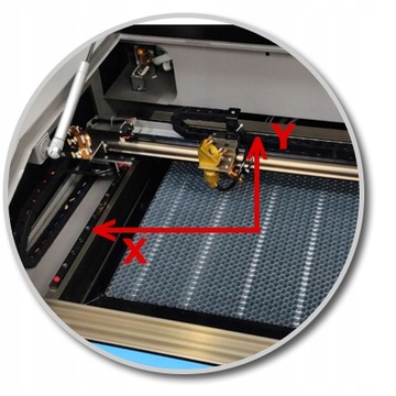 PLOTER LASEROWY LASER GRAWERKA CO2 5070 60W M2 OD REKI 24M LASER SOKÓŁ
