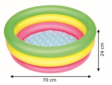 BESTWAY 51128 МИНИ-БАССЕЙН ТРИ ЦВЕТА 70см x 24см