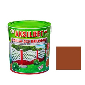 FARBA AKSILBET DO BETONU OGRODZEŃ 1L CEGLASTY
