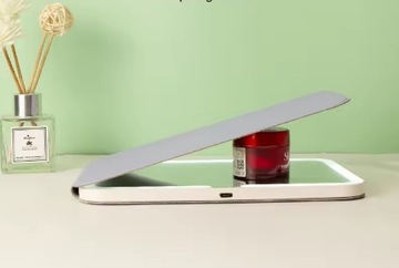 ЗЕРКАЛО КОСМЕТИЧЕСКОЕ ДЛЯ МАКИЯЖА СО СВЕТОДИОДНОЙ ПОДСВЕТКОЙ, ЗАКРЫТОЕ, РУЧНАЯ РАБОТА В КОРПУСЕ