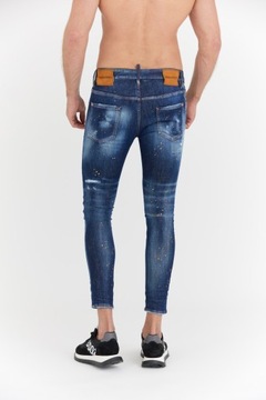 DSQUARED2 Granatowe jeansy SUPER TWINKIE JEANS 54