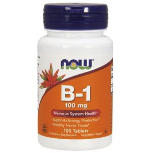 NOW B-1 100mg 100tabs WITAMINA B TIAMINA B1