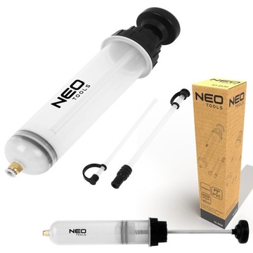 НЕО ШПРИЦ МАСЛЯНЫЙ ВСАСЫВАТЕЛЬ ТОРМОЗНАЯ ЖИДКОСТЬ ТОПЛИВО 500 МЛ РУЧНАЯ ВСАСЫВКА