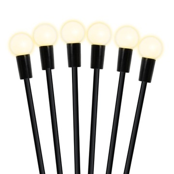 СОЛНЕЧНАЯ САДОВАЯ ЛАМПА ШАРОВЫЕ СВЕТИЛЬНИКИ ДЕКОРАТИВНОЕ СВЕТОДИОДНОЕ ОСВЕЩЕНИЕ 2 ШТ.