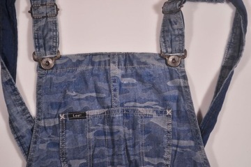 LEE spodnie ogrodniczki BLUE jeans BIB SHORT_ XS