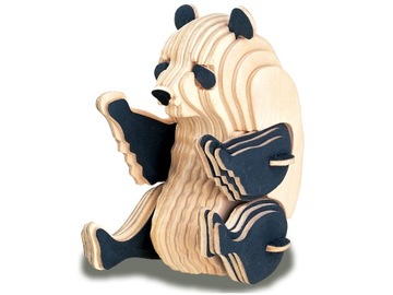Panda składanka drewniana puzzle 3D M039