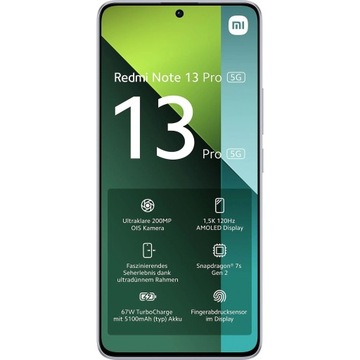 Смартфон Xiaomi Redmi Note 13 Pro 5G 8/256 ГБ LTE AMOLED Фиолетовый