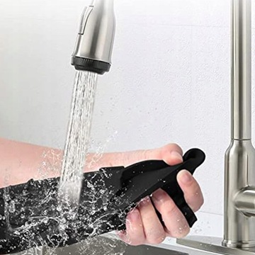 СИЛИКОНОВЫЙ КОВрик ДЛЯ РАКОВИНЫ, СЛИВНИК ПОД ЛЕНТУ, ЧЕРНЫЙ ЗАЩИТНЫЙ КОВРИК ДЛЯ КУХНИ