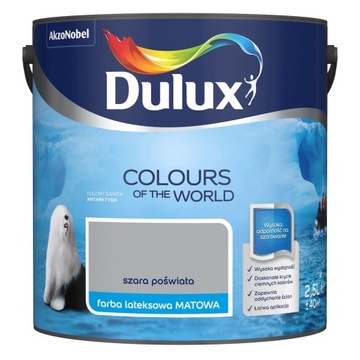 Dulux Kolory Świata Farba Szara Poświata Mat 2,5L