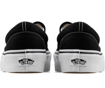 Buty damskie trampki niskie VANS CLASSIC SLIM ON wsuwane czarne r 40,5