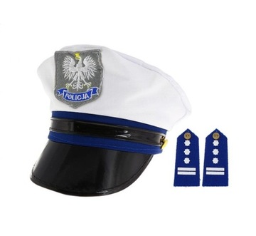Czapka Policjant Drogówka oficer Policji