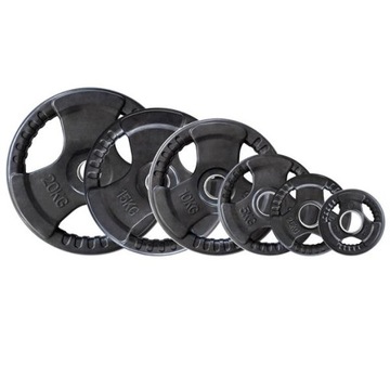 Talerz olimpijski ogumowany TOK 10kg HMS