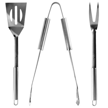 Инструменты для гриля из нержавеющей стали, 3 предмета, прочные щипцы.