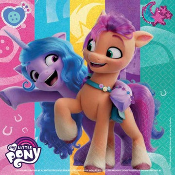 Serwetki papierowe My Little Pony, 33 cm, 16 szt.