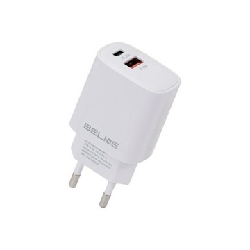 Ładowarka sieciowa Beline USB-C / Type-C + USB 30W PD QC GaN mocna szybka