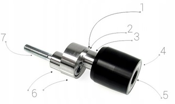 Crash pady dwuśrubowe Honda CBR 1100 XX Blackbird Azarel PRO