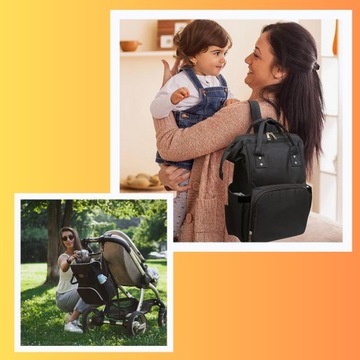 СУМКА ДЛЯ КОЛЯСКИ РЮКЗАК-ОРГАНИЗАТОР ДЛЯ МАМА, ПАПА 3 В 1