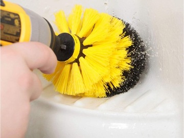 SZCZOTKI SPRZĄTAJĄCE NA WIERTARKĘ WKRĘTARKĘ 3szt DO FUG FELG DO CZYSZCZENIA