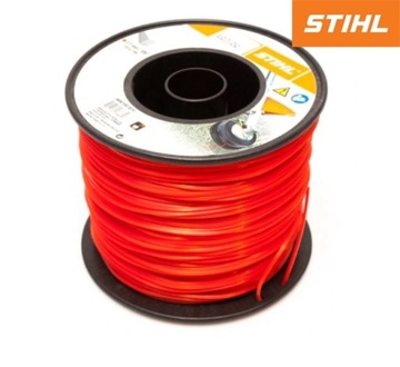 ŻYŁKA LINKA PODKASZARKI KOSY STIHL 2,7 mm x 208 m KWADRAT CZERWONA