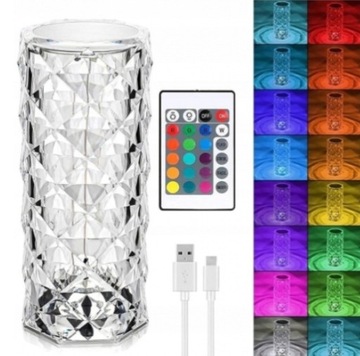 LAMPKA DOTYKOWA * DIAMOND * 16CM PILOT IDEALNA DLA CIEBIE JAK I NA PREZENT