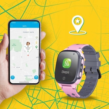 ДЕТСКИЕ ЧАСЫ SMARTWATCH РАСПОЛОЖЕНИЕ LBS+SIM