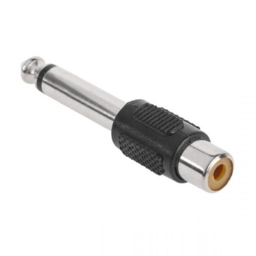 PRZEJŚCIÓWKA ADAPTER WTYK JACK 6,3 RCA GNIAZDO MON
