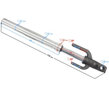 Amortyzator lewy przód VOGE 125R