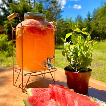 БАНКА 5л с краном для воды и напитков с подставкой