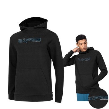 BLUZA MĘSKA 4F SPORTOWA Z KAPTUREM DRESOWA XL