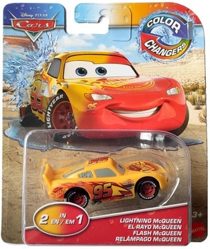 MATTEL CARS AUTA ZMIENIA KOLOR ZYGZAK McQUEEN SERIA 2020