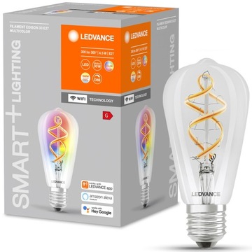 żarówka LED WiFi E27 RGB EDISON LEDVANCE