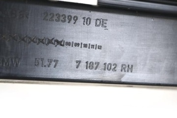 BMW 7 F01 730D 2009 RHD PRAVÝ BOČNÍ DRŽÁK MONTÁŽ SPODNICY