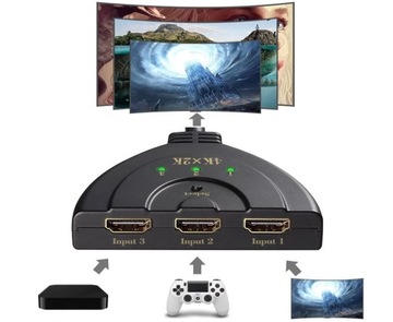 SWITCH Rozdzielacz HDMI 3 w 1 3D 4K*2K HDCP Wwa