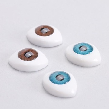 8 шт./4 цвета овальные полые глаза глазные яблоки для куклы