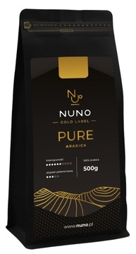 Kawa Ziarnista ARABICA 100% ŚWIEŻO PALONA 72h - NUNO GOLD PURE 500g