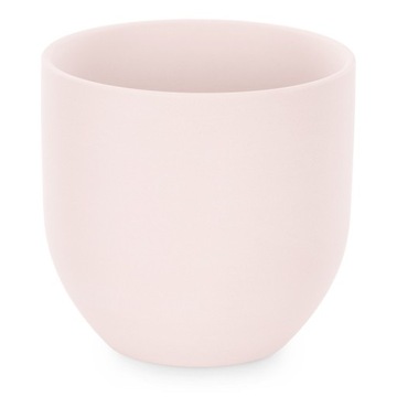Jednokolorowa doniczka ceramiczna Pudrowy róż