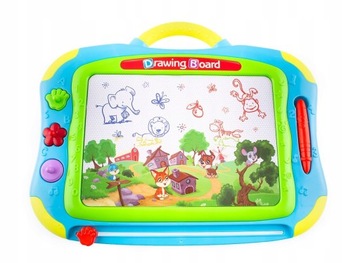 БОЛЬШАЯ ДОСКА ДЛЯ РИСОВАНИЯ И РАСКРАСКИ С МАРКАМИ