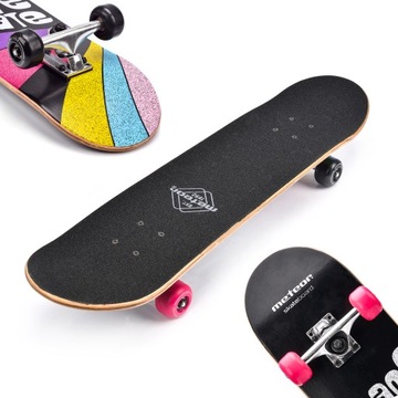 METEOR KLASYCZNA DESKOROLKA DREWNIANA SKATEBOARD
